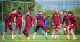 Trabzonspor kupa finali için sahaya indi