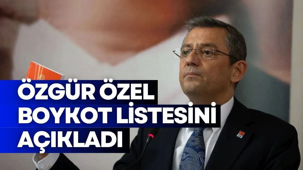 Özgür Özel Saraçhane’de açıkladı: İşte CHP’den boykot listesi!