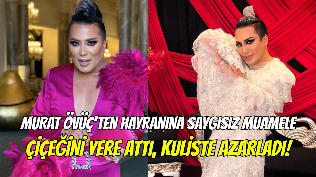 Murat Övüç’ten hayranına saygısız hareket: Çiçeği yere attı, kuliste azarladı