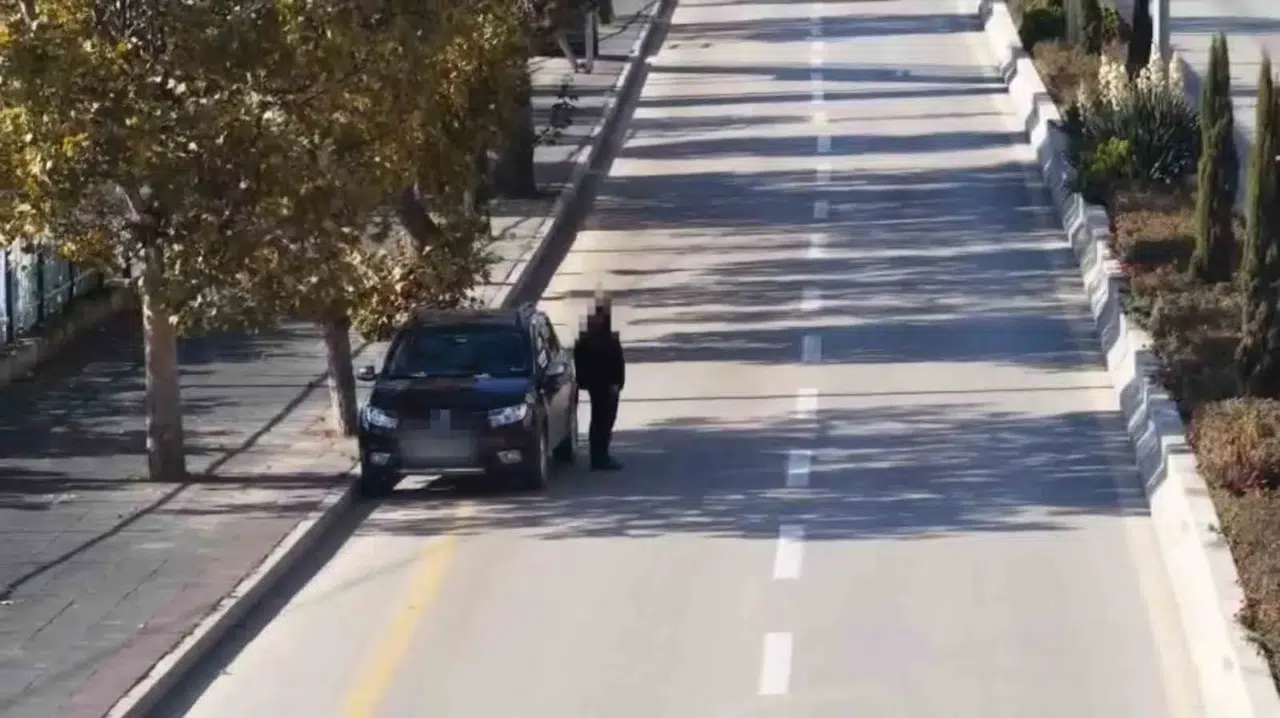 Polisten kaçmak için aracını terk etti ama gökyüzündeki gözden kurtulamadı
