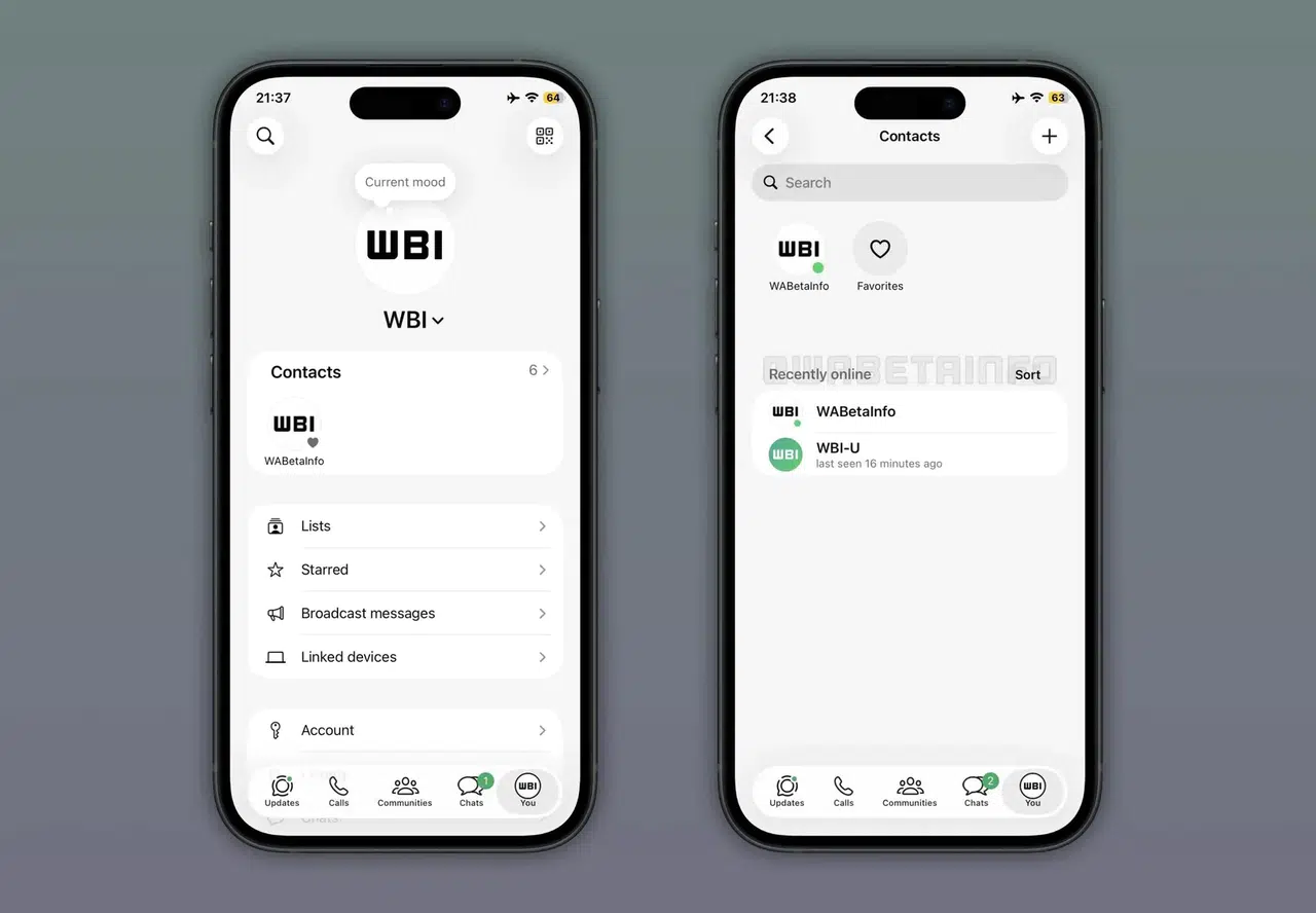 WhatsApp kimin çevrim içi olduğunu tek listede gösterecek?