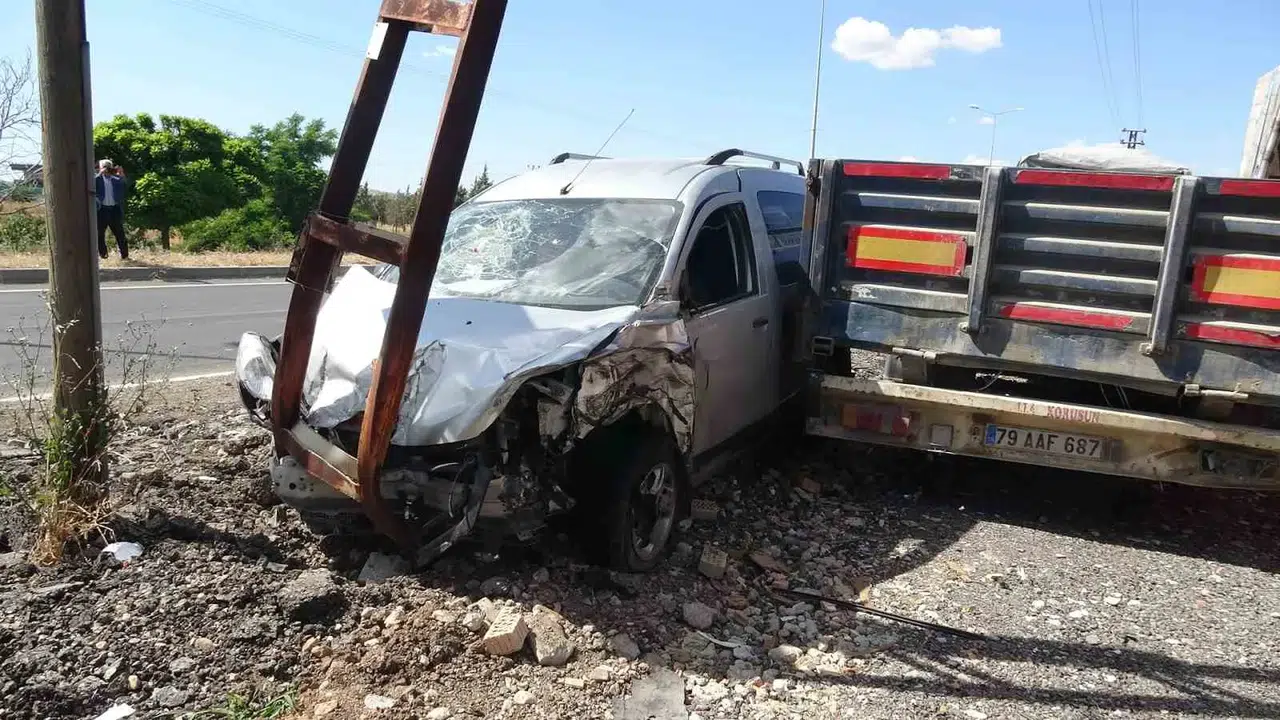 Kilis’te ters şerit kazası Bir kişi yaralandı