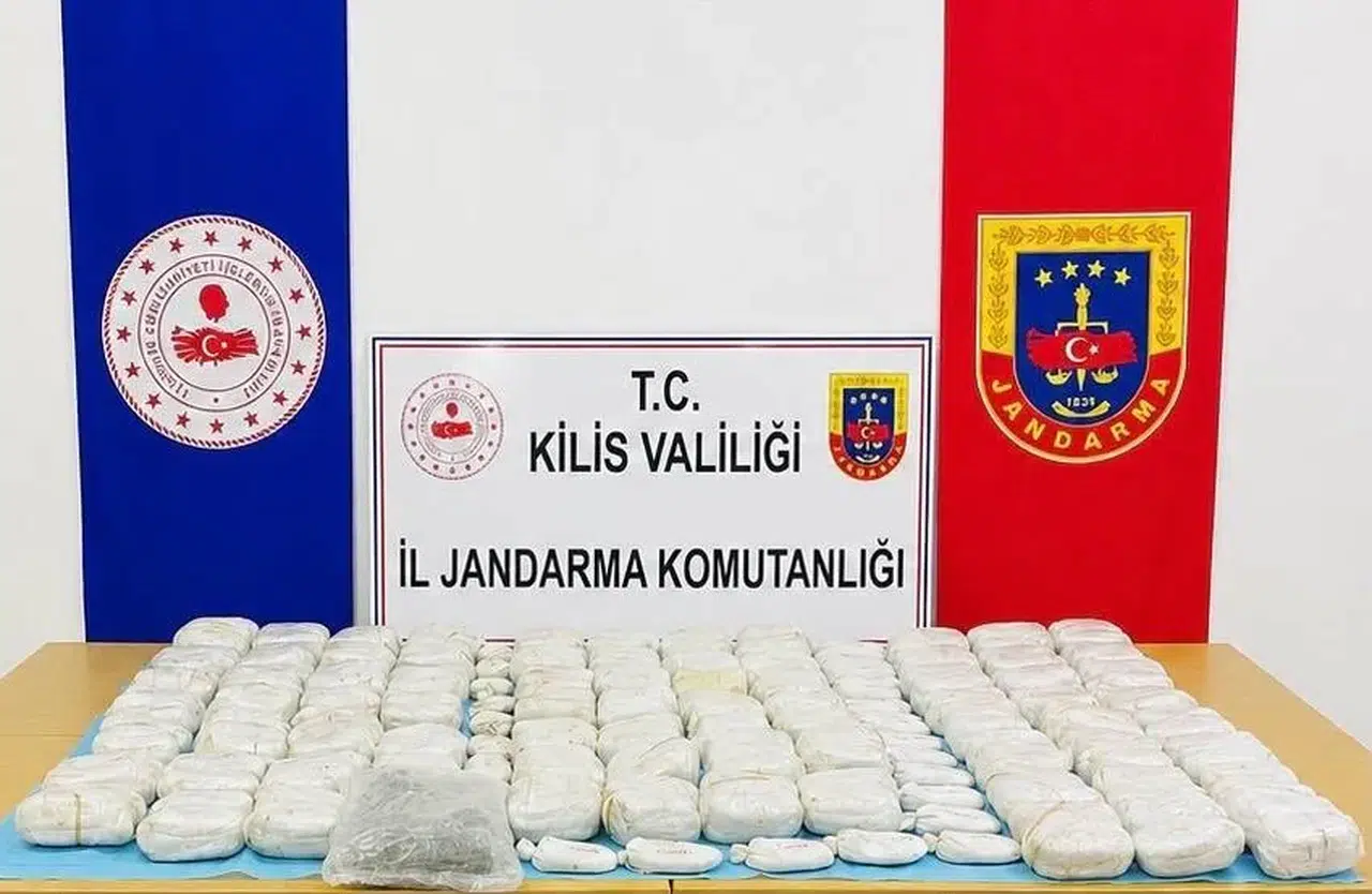 Kilis’te jandarmadan büyük uyuşturucu operasyonu