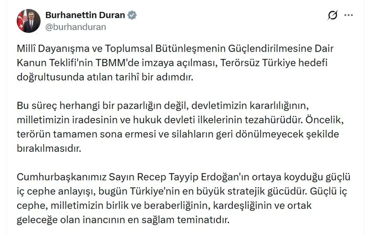 Terörsüz Türkiye için Meclis'te yeni adım atıldı
