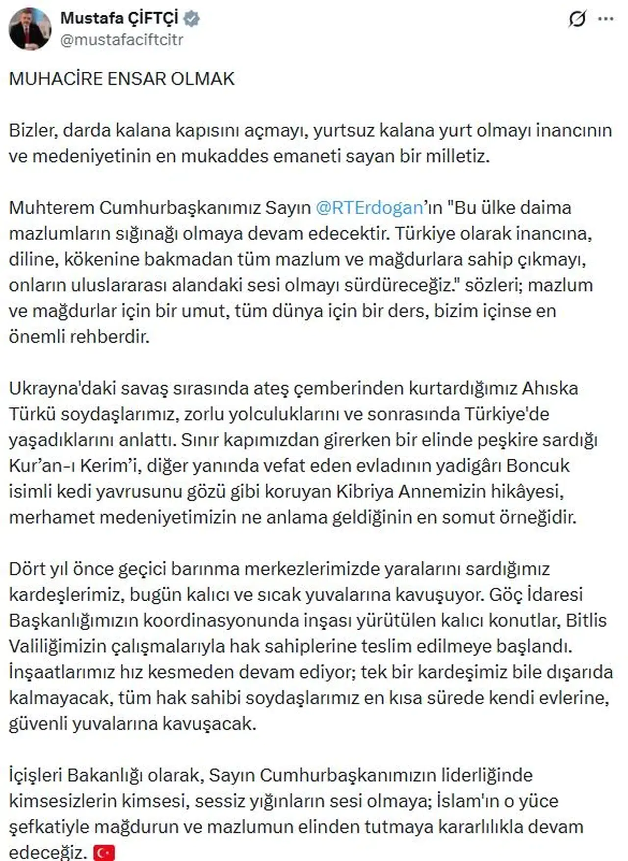 Ukrayna’dan gelen Ahıska Türkleri Bitlis’teki evlerine yerleşiyor