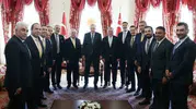 Erdoğan Süper Lig kulüp başkanlarıyla Dolmabahçe'de görüştü