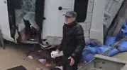 Sivrihisar yolunda dehşet anları: Tır sürücüsü ağır yaralandı