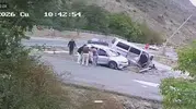 Gümüşhane'de saniyelerle gelen mucize: Durakta beklerken ölümden döndü
