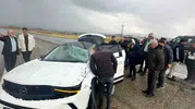 Silvan yolunda yağmur kabusu: Kontrolden çıkan araç şarampole uçtu
