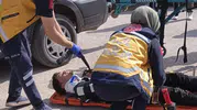 Besni Caddesi'nde korkutan kaza: Bir sürücü hastanelik oldu