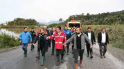Dalaman'da metrekareye 118 kilogram yağış düştü: Başkan Aras sahada