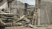 Nizip'teki inşaatta beton faciası: Kalıplar bir anda çöktü