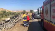 Elazığ-Tunceli yolunda korkutan kaza: Dev tır şarampole uçtu