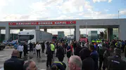 Hamzabeyli'de tır trafiği durdu: Şoförlerin isyanı 3 saat sürdü