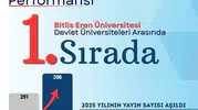 Bitlis Eren Üniversitesi akademik dünyada zirveye oynuyor: Yayın rekoru kırıldı