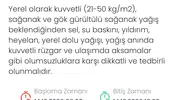 Denizli'de Çarşamba alarmı: Meteoroloji saat vererek uyardı