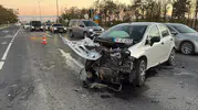 Çorlu'da akşam trafiğinde korkutan kaza: 5 kişi hastanelik oldu