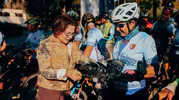 Didim'de pedallar bu kez toplumsal bir farkındalık için döndü