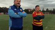 Kayserispor'un en neşeli taktik hocası sahaya indi