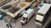 Emirdağ'da korkunç kaza: Otomobil inşaat çukuruna gömüldü