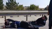 Sivrihisar yolunda motosiklet dehşeti: İki kişi hastanelik oldu