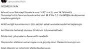 Adana ve Osmaniye'de peş peşe sarsıntılar: Bölgeden ilk resmi açıklamalar geldi