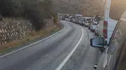 Adıyaman-Çelikhan yolunda patlama mesaisi: Sürücüler saatlerce bekliyor