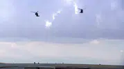 Tonlarca ağırlıktaki dev makineler gökyüzünde dansa kalktı: Jandarma pilotlarından nefes kesen şov