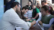 Kocaelispor'un teknik patronu ve yıldızları kitap fuarında taraftarıyla buluştu