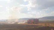 Denizli ovasında korkutan alevler: Ekipler seferber oldu