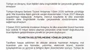 Ankara ve Kiev Arasında Yeni Dönem: Ticarette 10 Milyar Dolarlık Hedef İçin İlk Adım Atıldı