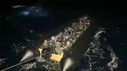 Ege'nin karanlığında İHA operasyonu: 34 göçmen kıyıya çıkarıldı
