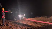 Kilis'te gece yarısı kabusu: Çamura saplanan araçlar için seferberlik