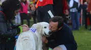 Bursa'da patili dostlar için tarihi gün: Barınaktaki köpekler ilk kez koşu parkuruna çıktı