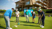 Uzaydan yeşil sahalara: Astronotlar Belek'in golf turizmi için sahaya indi