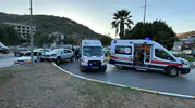 Madenciler Kavşağı’nda şiddetli çarpışma: İki araç hurdaya döndü