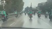 Bursa sokaklarında hüzünlü veda: Motokuryeler meslektaşları için bir araya geldi