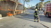 Bodrum'da tadilat heyecanı yerini korkuya bıraktı: Çiçekçi dükkanından yükselen alevler paniğe yol açtı