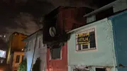 Ayvansaray'da geceyi aydınlatan korku dolu anlar