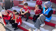 Samsun'da okul bahçesine renkli dokunuş: Öğrenciler için sürpriz spor alanı
