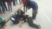 Cumhuriyet Caddesi'nde korkutan kaza: Yaya ağır yaralandı