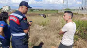 Manavgat'ta korkutan kaza: Kontrolden çıkan otomobil tarlaya uçtu