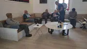 Karapınar'da kıraathane buluşması: Sağlıklı yaşlanmanın sırları paylaşıldı