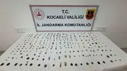 Kocaeli'de jandarmadan çifte darbe: Milyonluk tütün ve binlerce yıllık tarih ele geçirildi