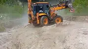Denizli’de dolu yağışı ulaşımı kesti