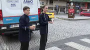 Rize sokaklarında öğrencilerden sıcak çorba ikramı