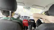 Bayram yolcularına otogarda emniyet kemeri dersi