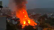 Bozdoğan’da müstakil ev alevlere teslim oldu