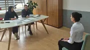 Havacılık öğrencileri iş görüşmelerine sahnede hazırlandı
