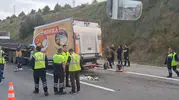 Kuzey Marmara Otoyolu'nda kamyonet kazası Bir sürücü hayatını kaybetti
